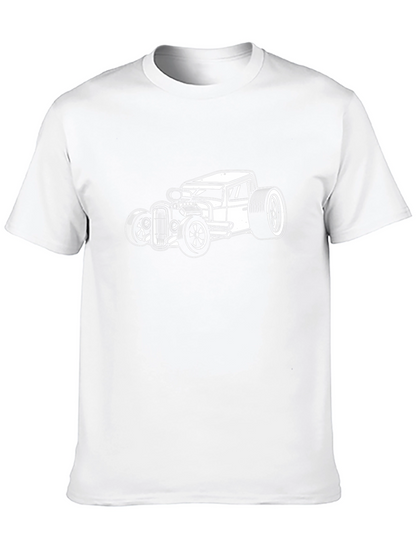 Cool Hot Rod Car Graphic T-Shirt - Black