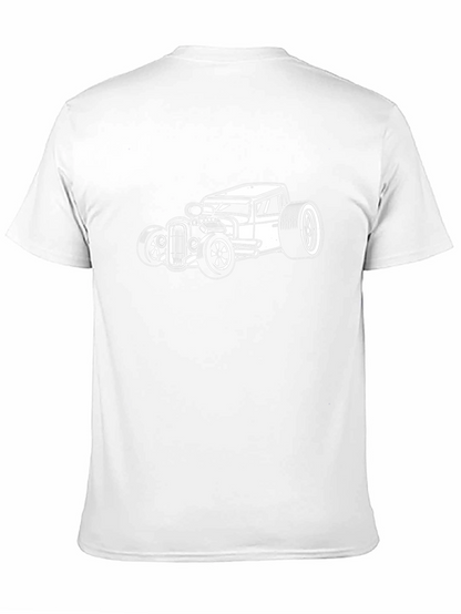 Cool Hot Rod Car Graphic T-Shirt - Black
