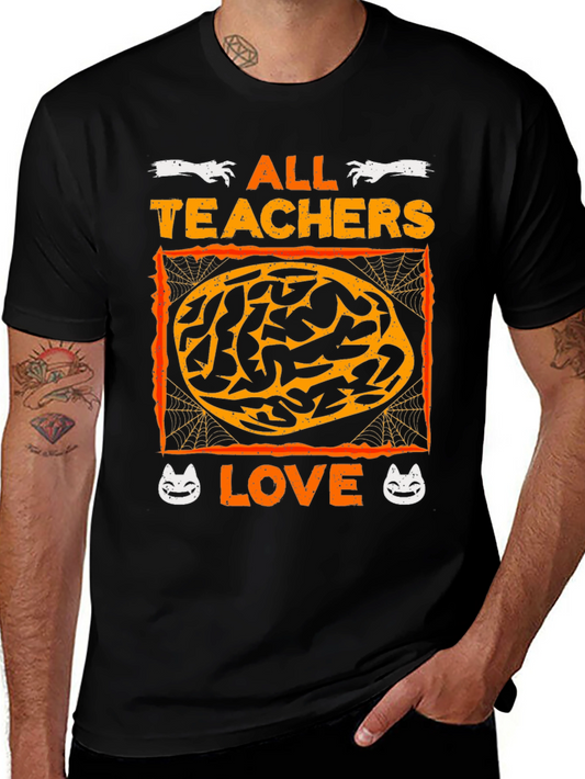 Halloween Teachers Love Brains T-Shirt