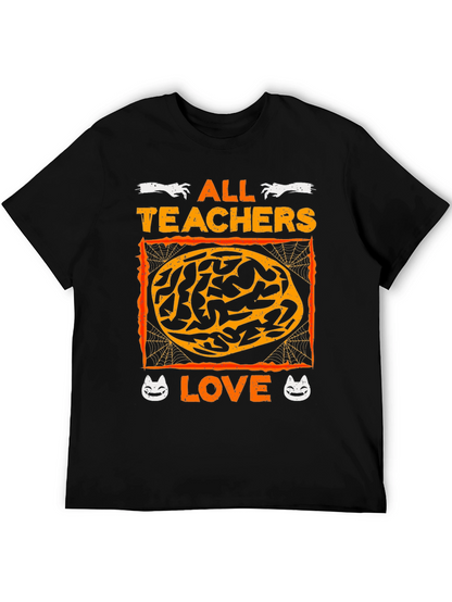 Halloween Teachers Love Brains T-Shirt