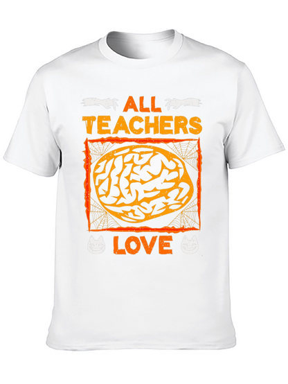 Halloween Teachers Love Brains T-Shirt