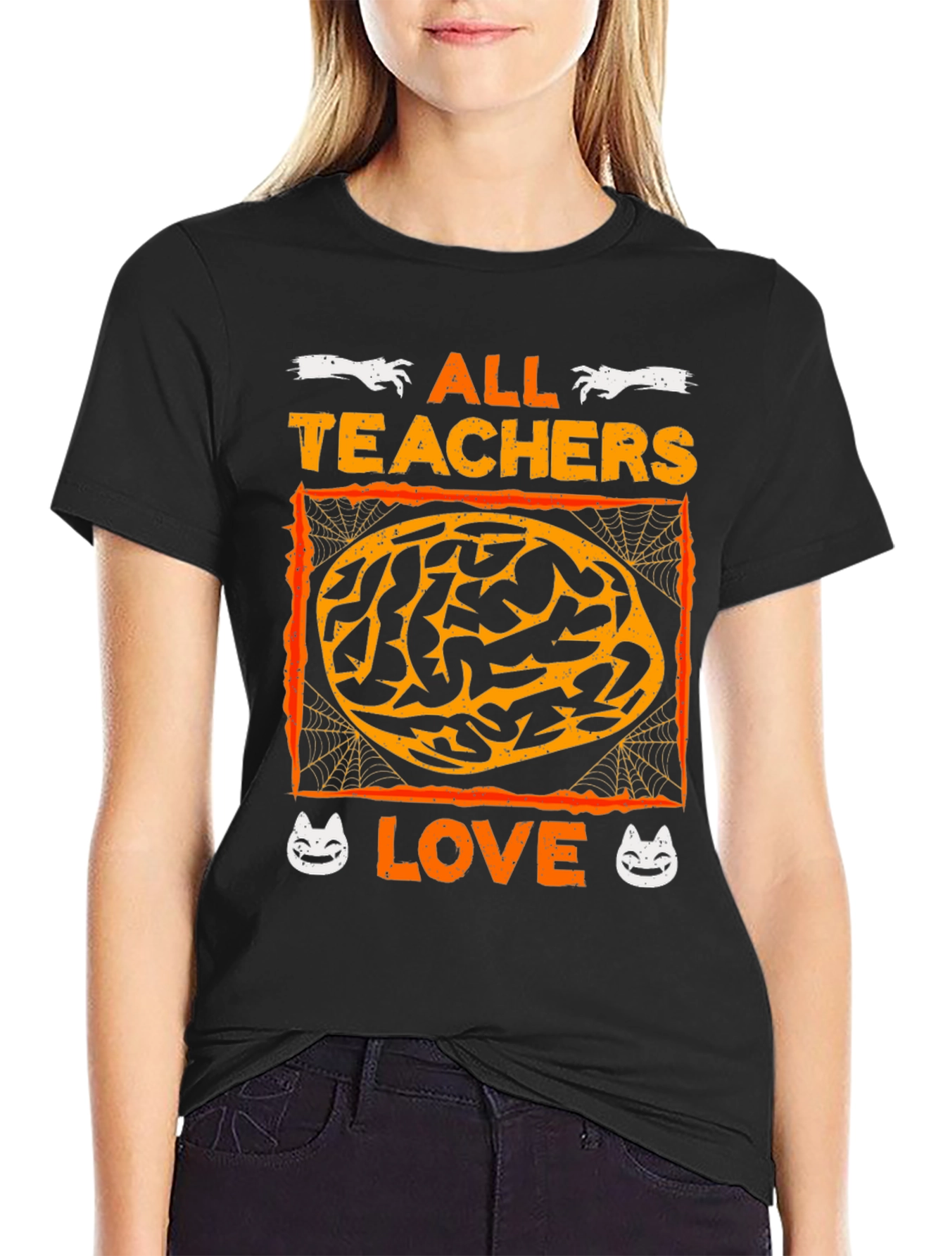 Halloween Teachers Love Brains T-Shirt