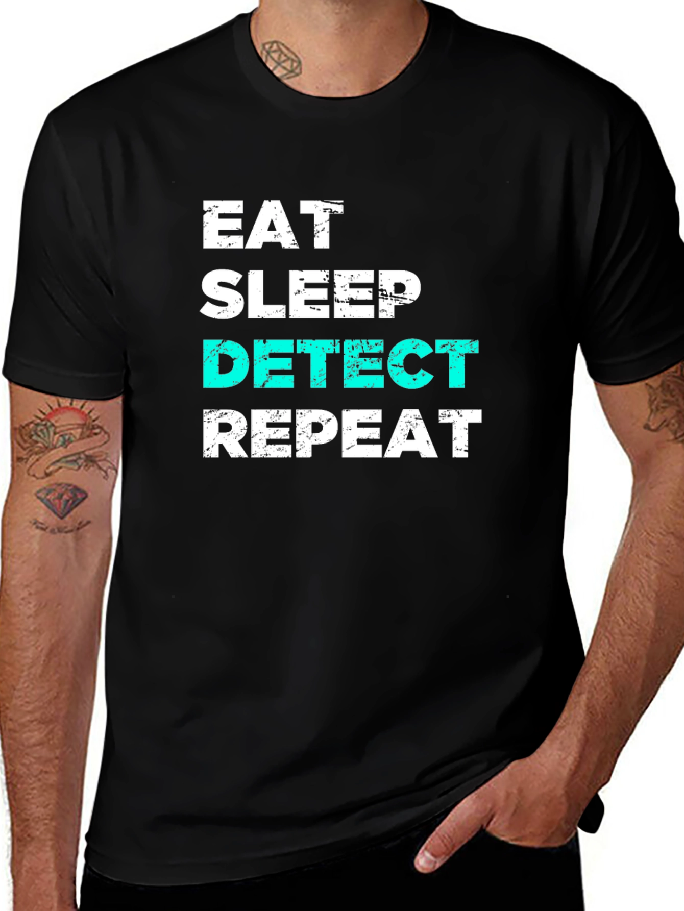 Eat Sleep Detect Repeat T-Shirt