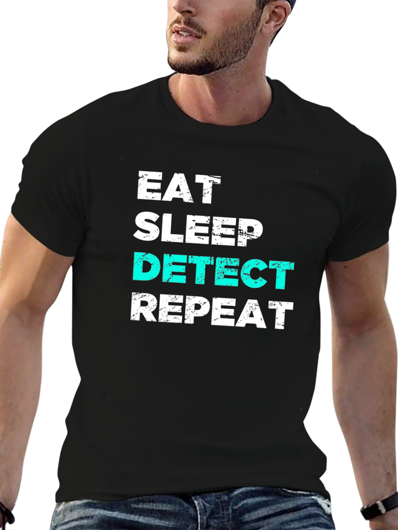 Eat Sleep Detect Repeat T-Shirt