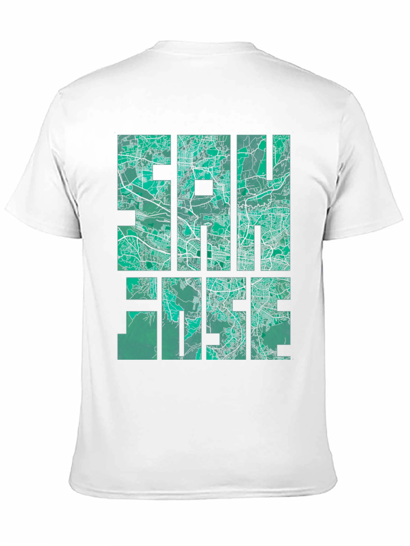 San Jose Map Graphic Tee - Black