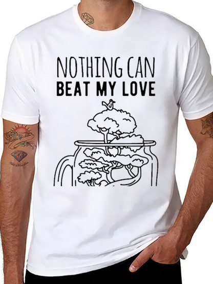 Nothing Can Beat My Love Black Graphic Tee