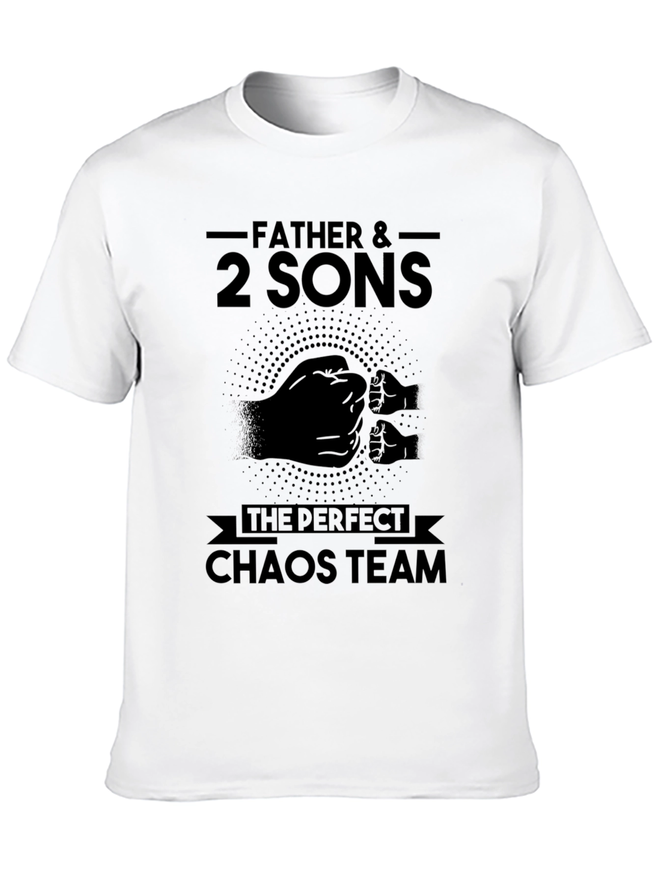 Father & 2 Sons Chaos Team Black T-Shirt