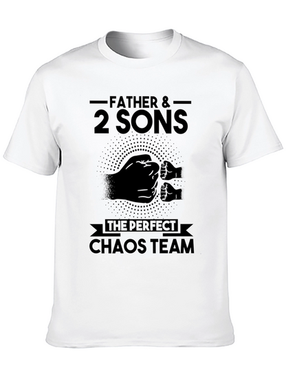 Father & 2 Sons Chaos Team Black T-Shirt