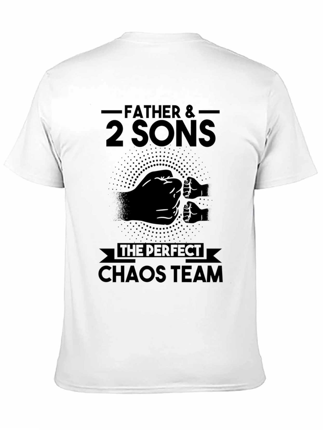 Father & 2 Sons Chaos Team Black T-Shirt