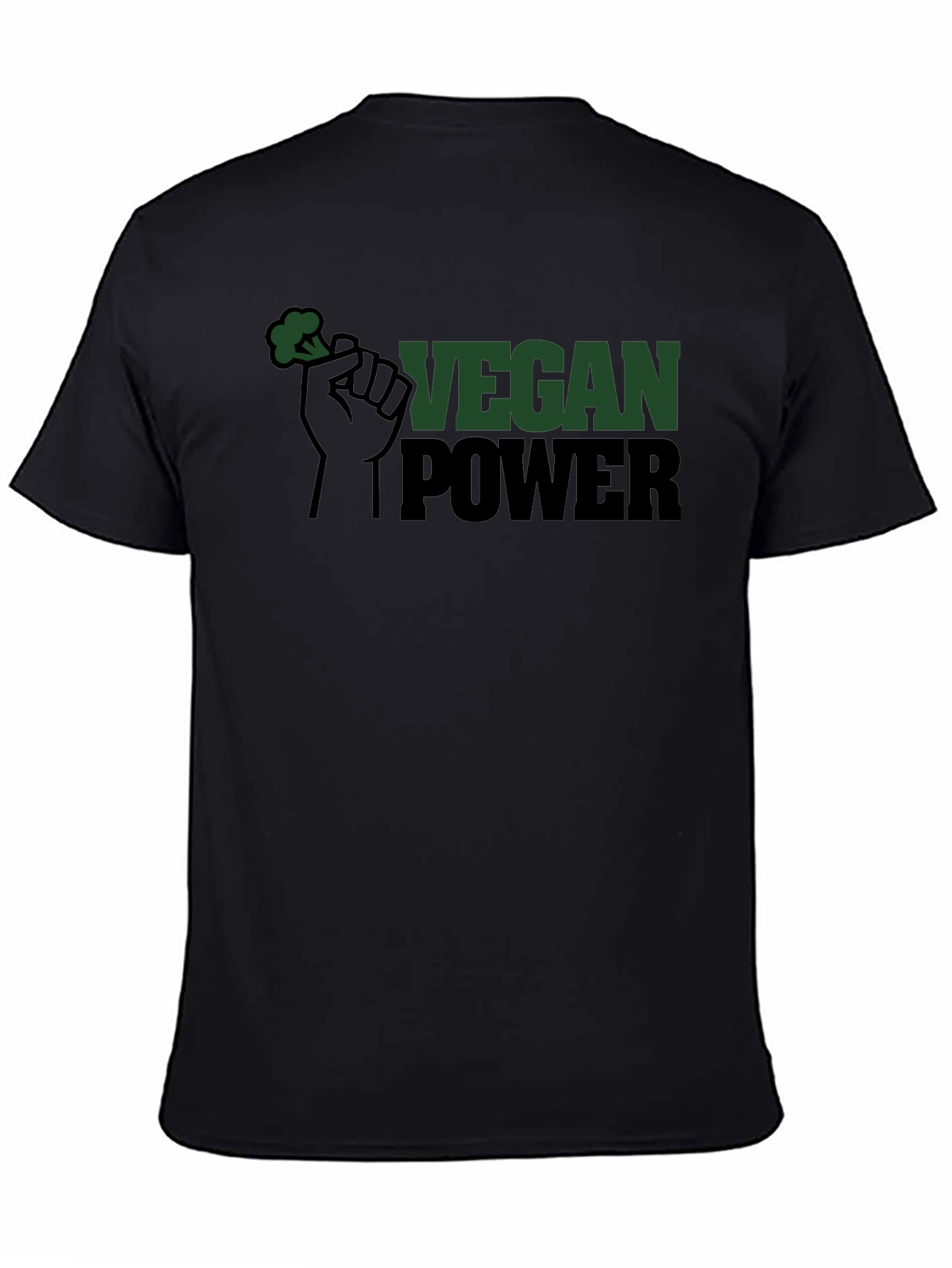 Vegan Power Tee - Broccoli Fist Graphic