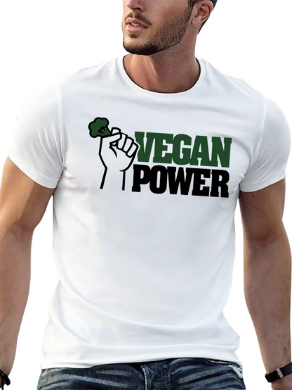 Vegan Power Tee - Broccoli Fist Graphic