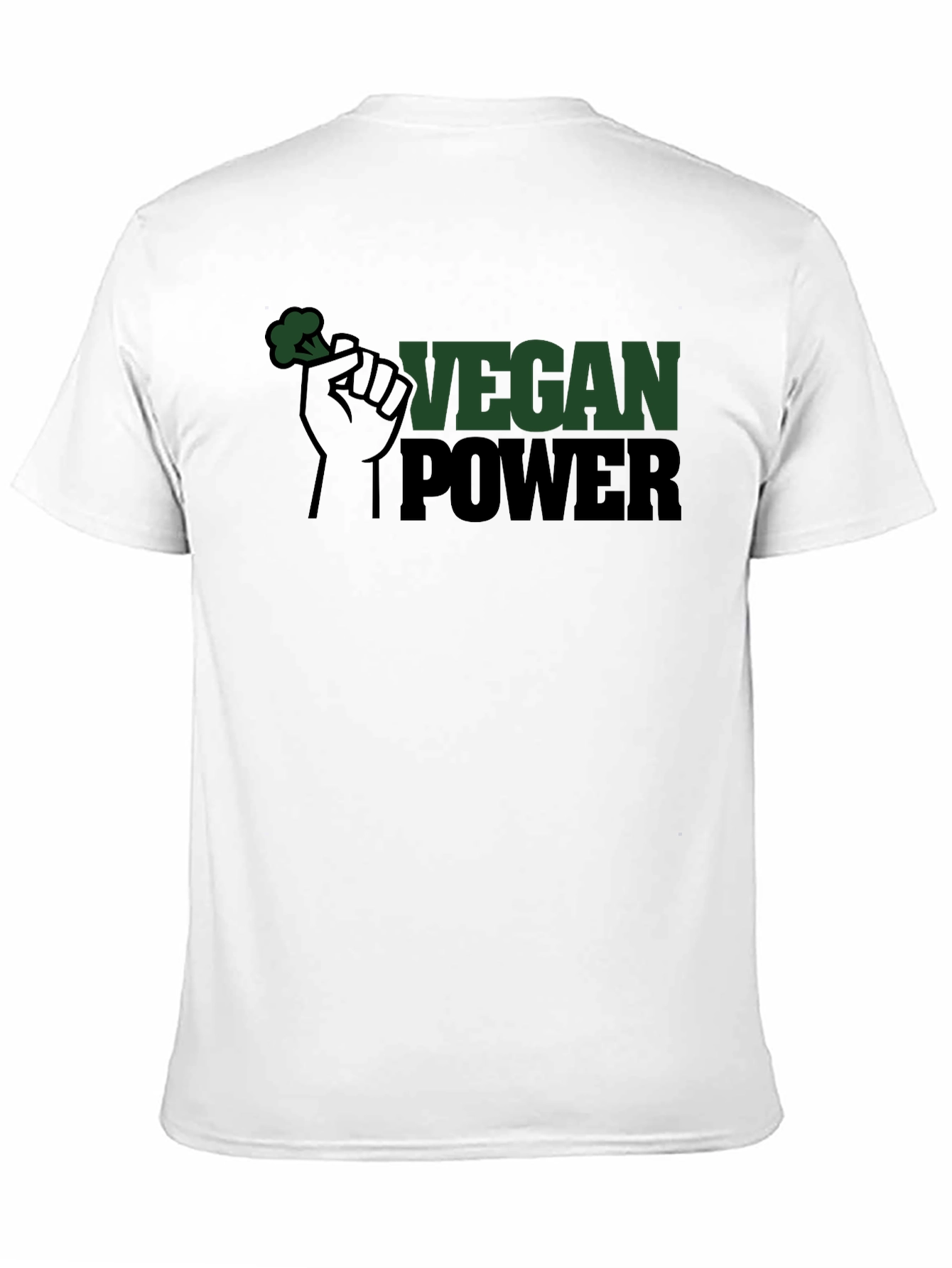 Vegan Power Tee - Broccoli Fist Graphic