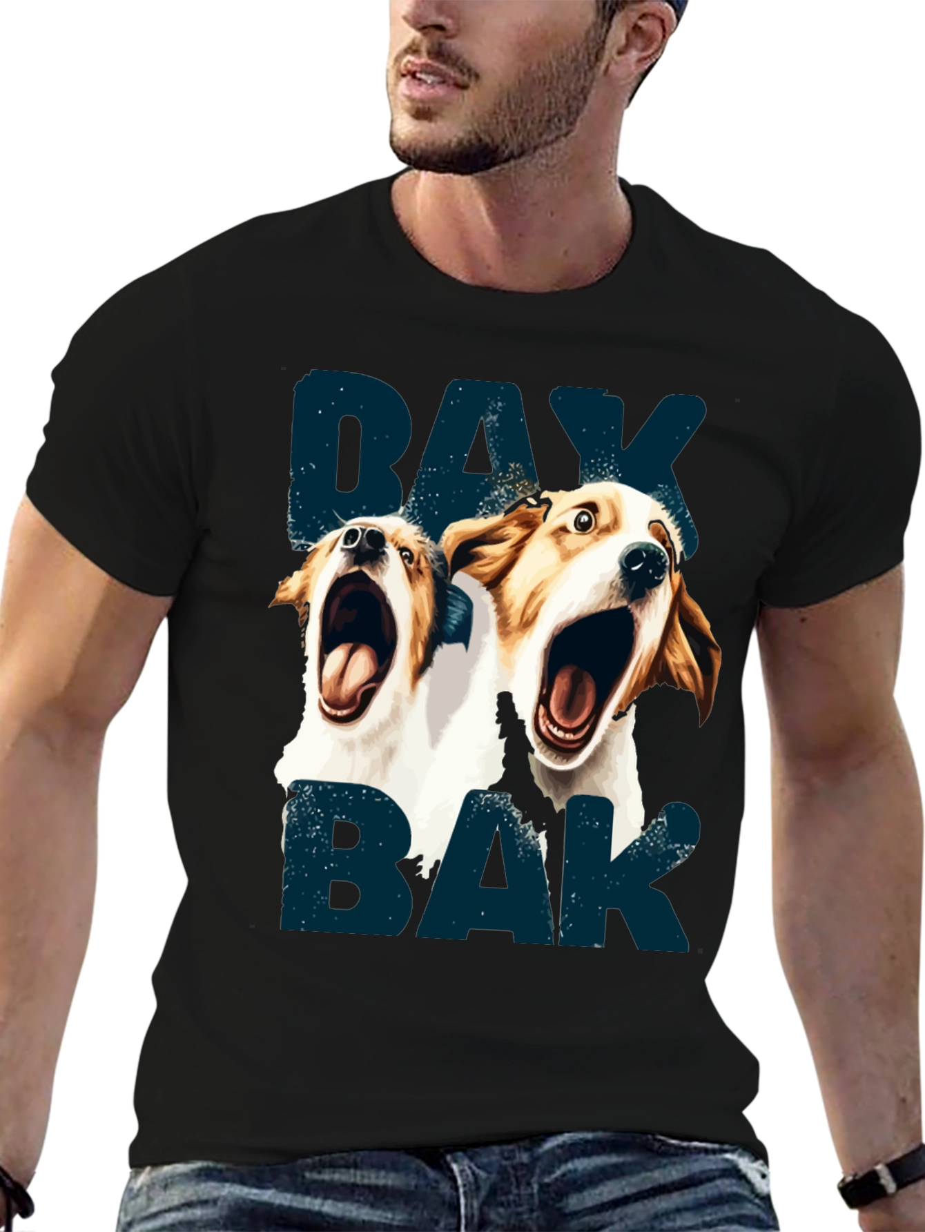 Barking Dog Graphic T-Shirt - Unisex