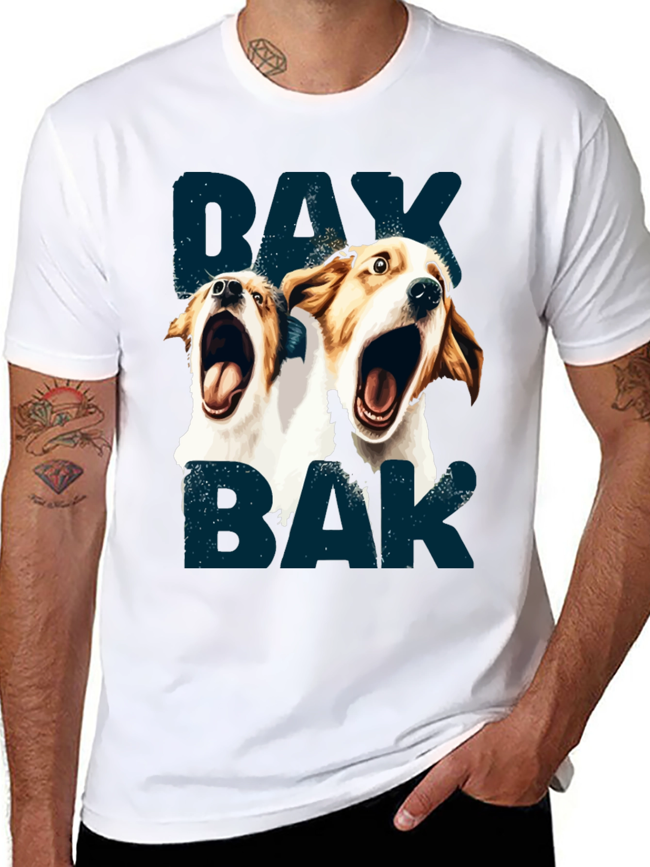 Barking Dog Graphic T-Shirt - Unisex