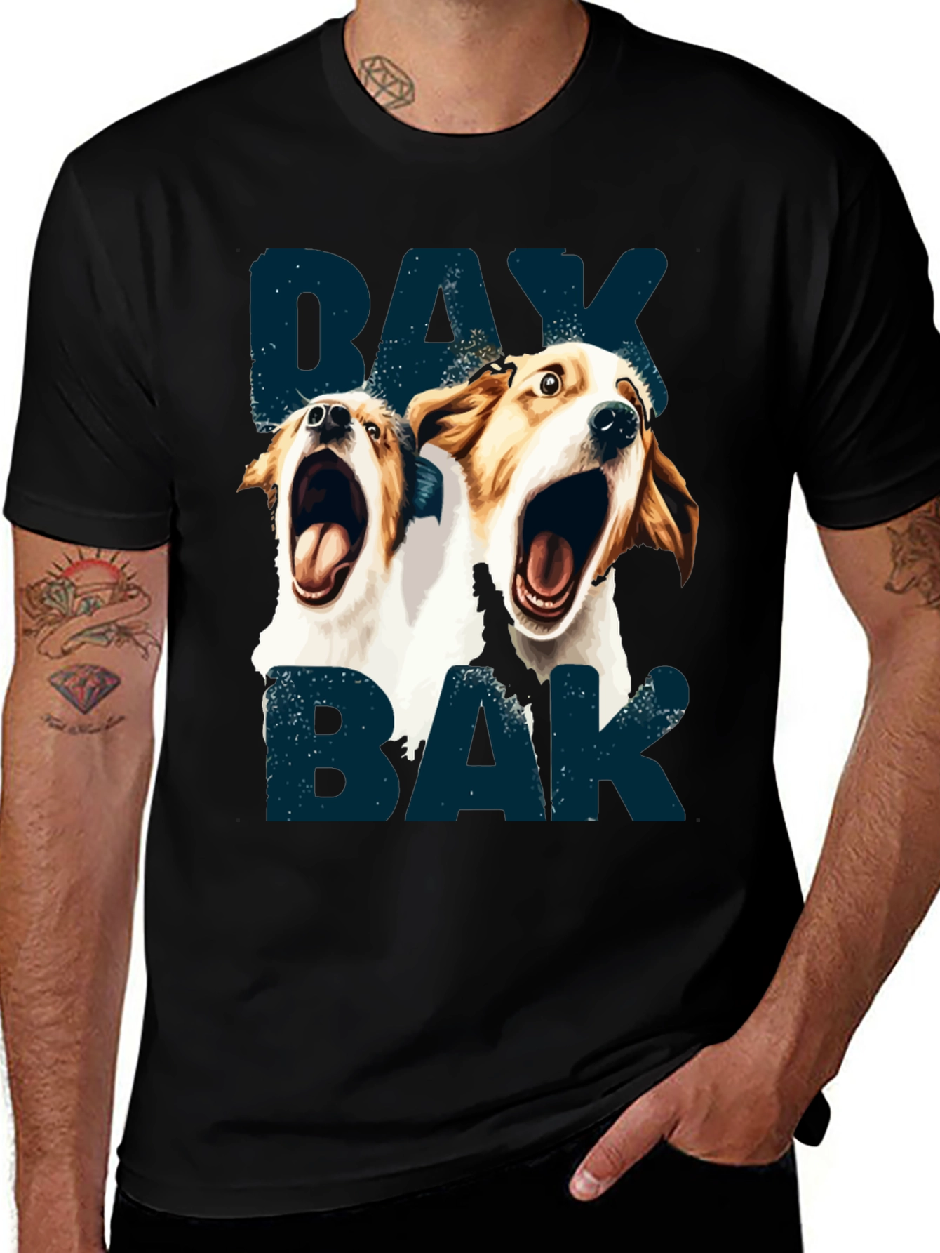 Barking Dog Graphic T-Shirt - Unisex