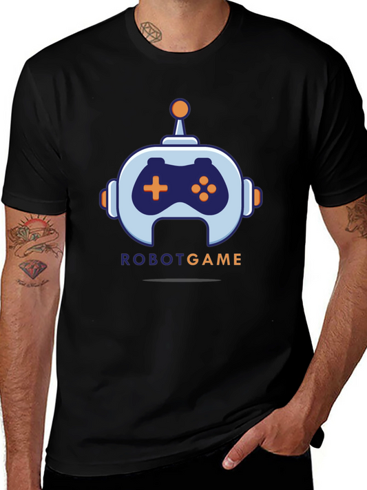 Robot Game Graphic Tee - Cool Geek Style