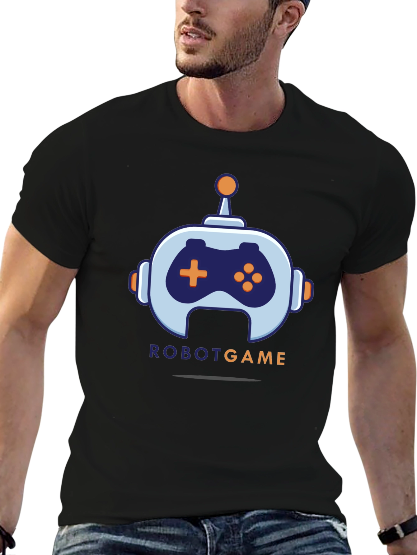 Robot Game Graphic Tee - Cool Geek Style