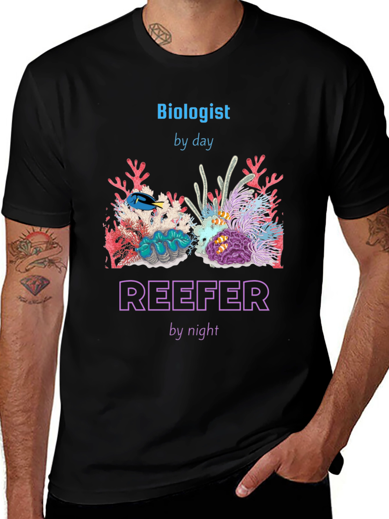 Biologist By Day Reefer By Night T-Shirt