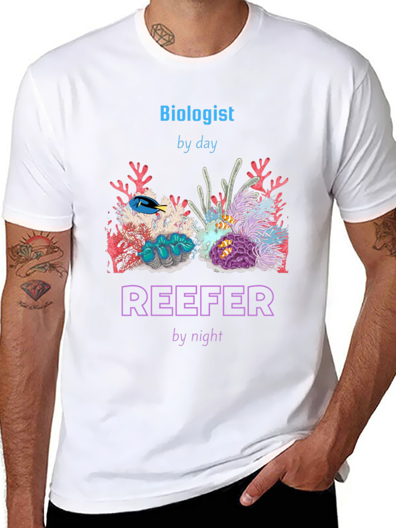 Biologist By Day Reefer By Night T-Shirt