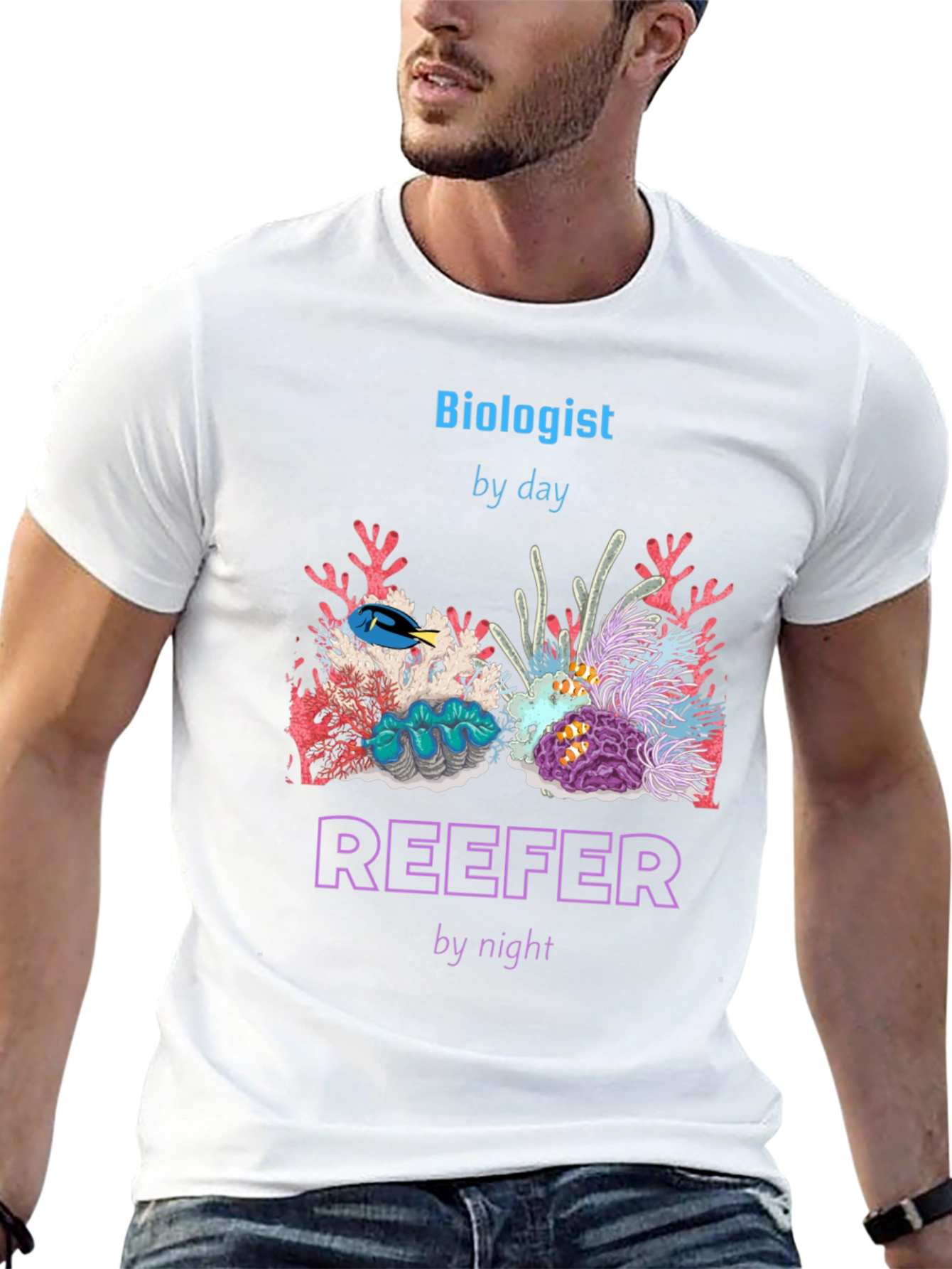 Biologist By Day Reefer By Night T-Shirt
