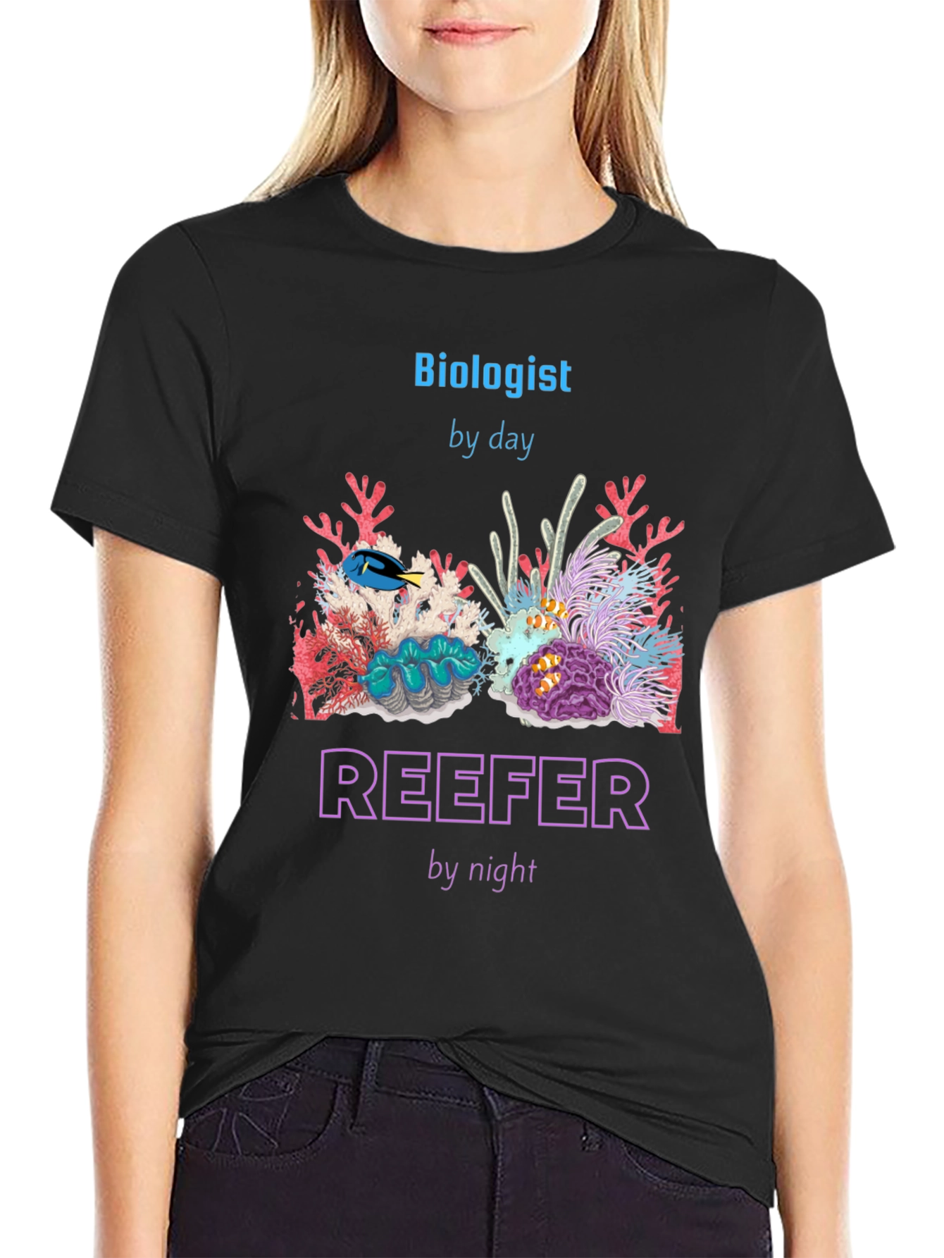 Biologist By Day Reefer By Night T-Shirt