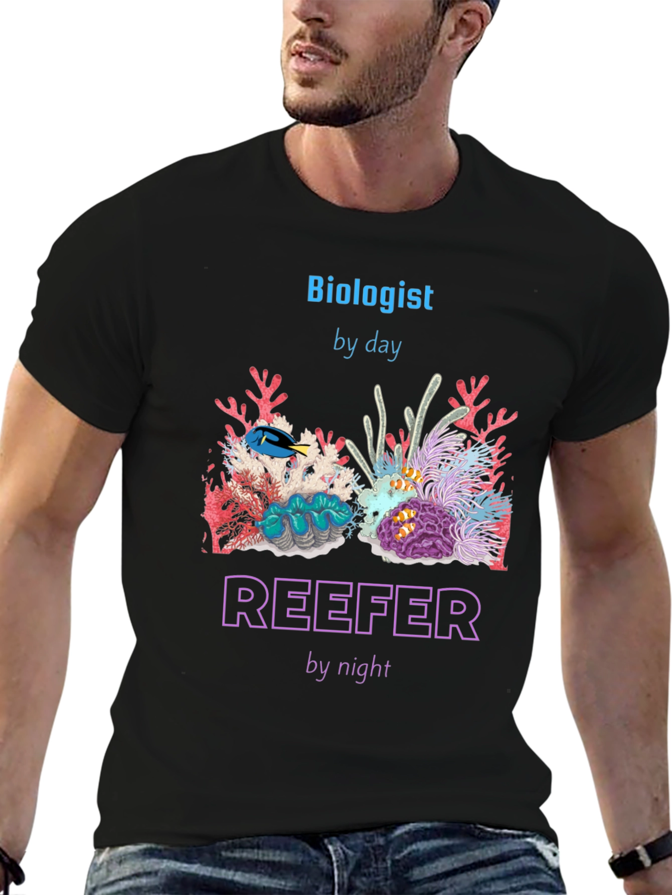 Biologist By Day Reefer By Night T-Shirt