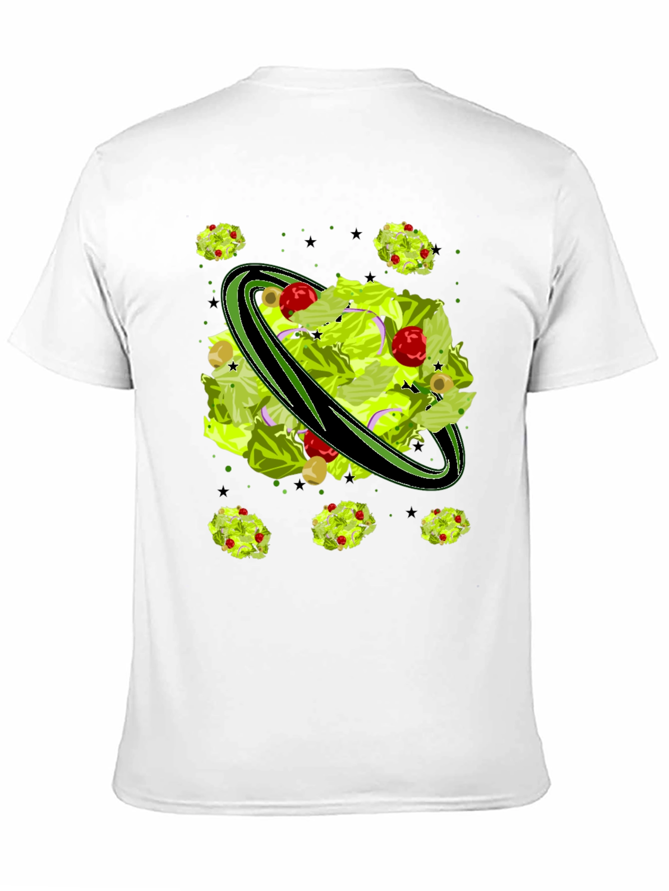 Salad Planet Graphic Tee - Novelty Food Shirt