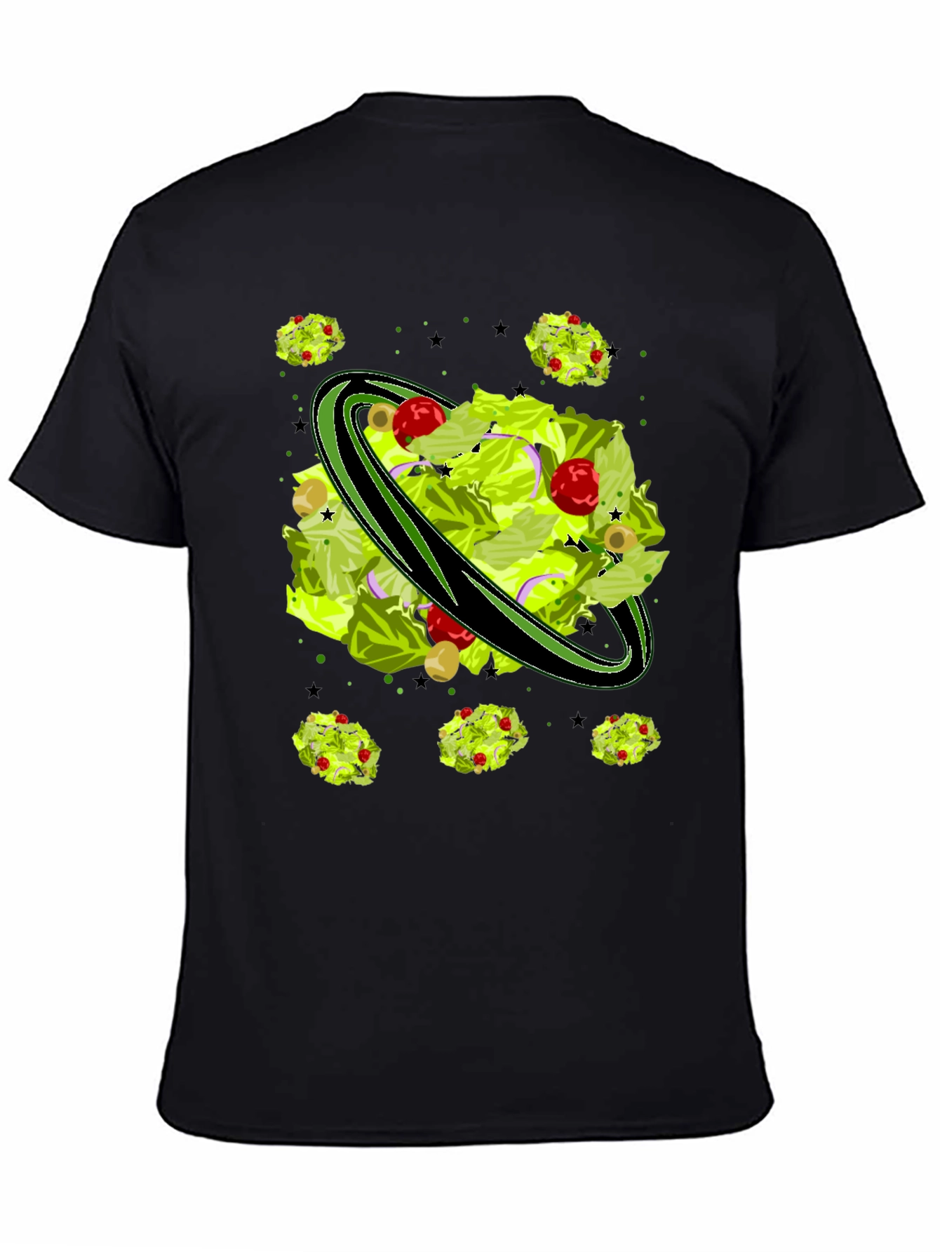 Salad Planet Graphic Tee - Novelty Food Shirt