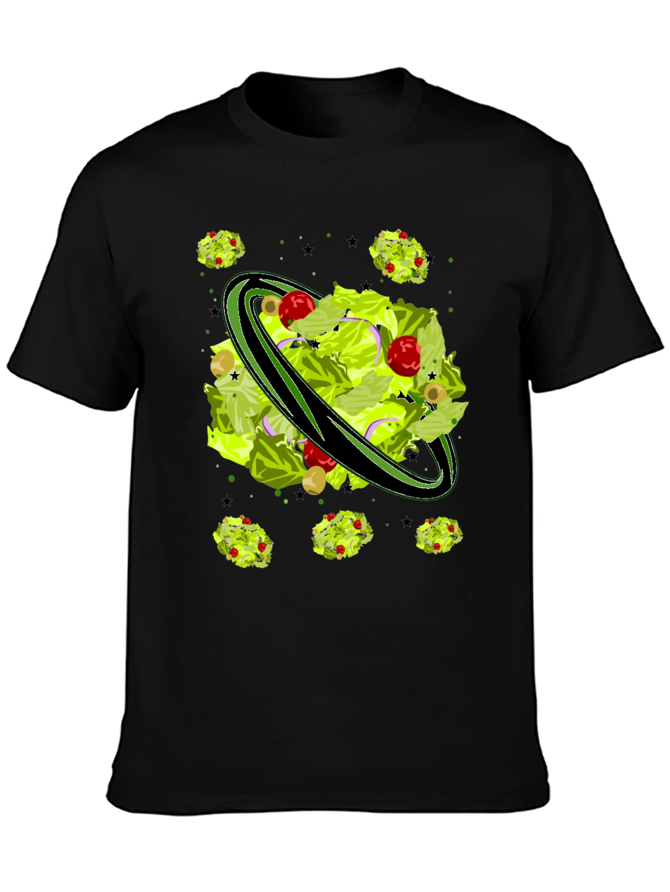 Salad Planet Graphic Tee - Novelty Food Shirt