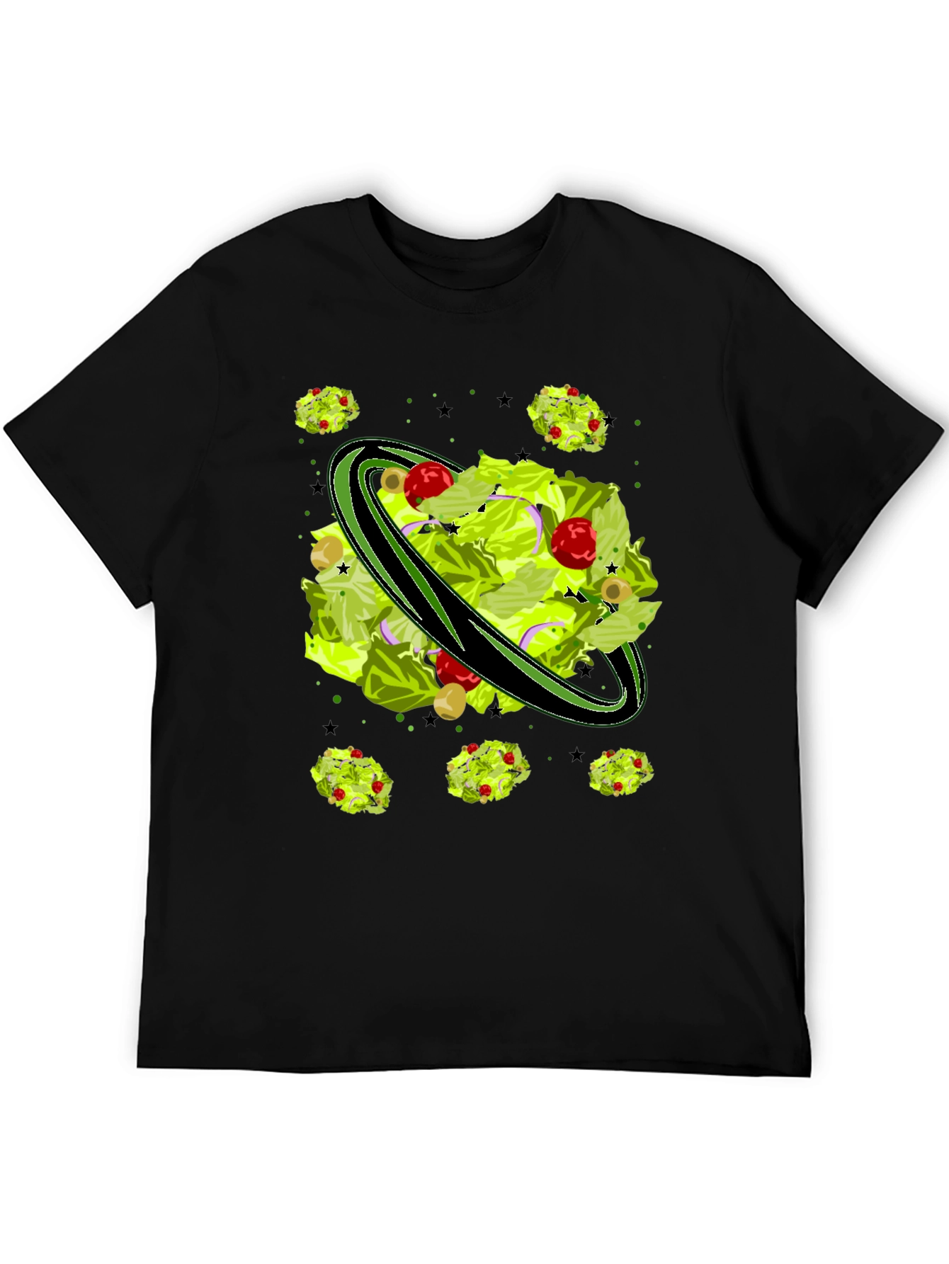 Salad Planet Graphic Tee - Novelty Food Shirt