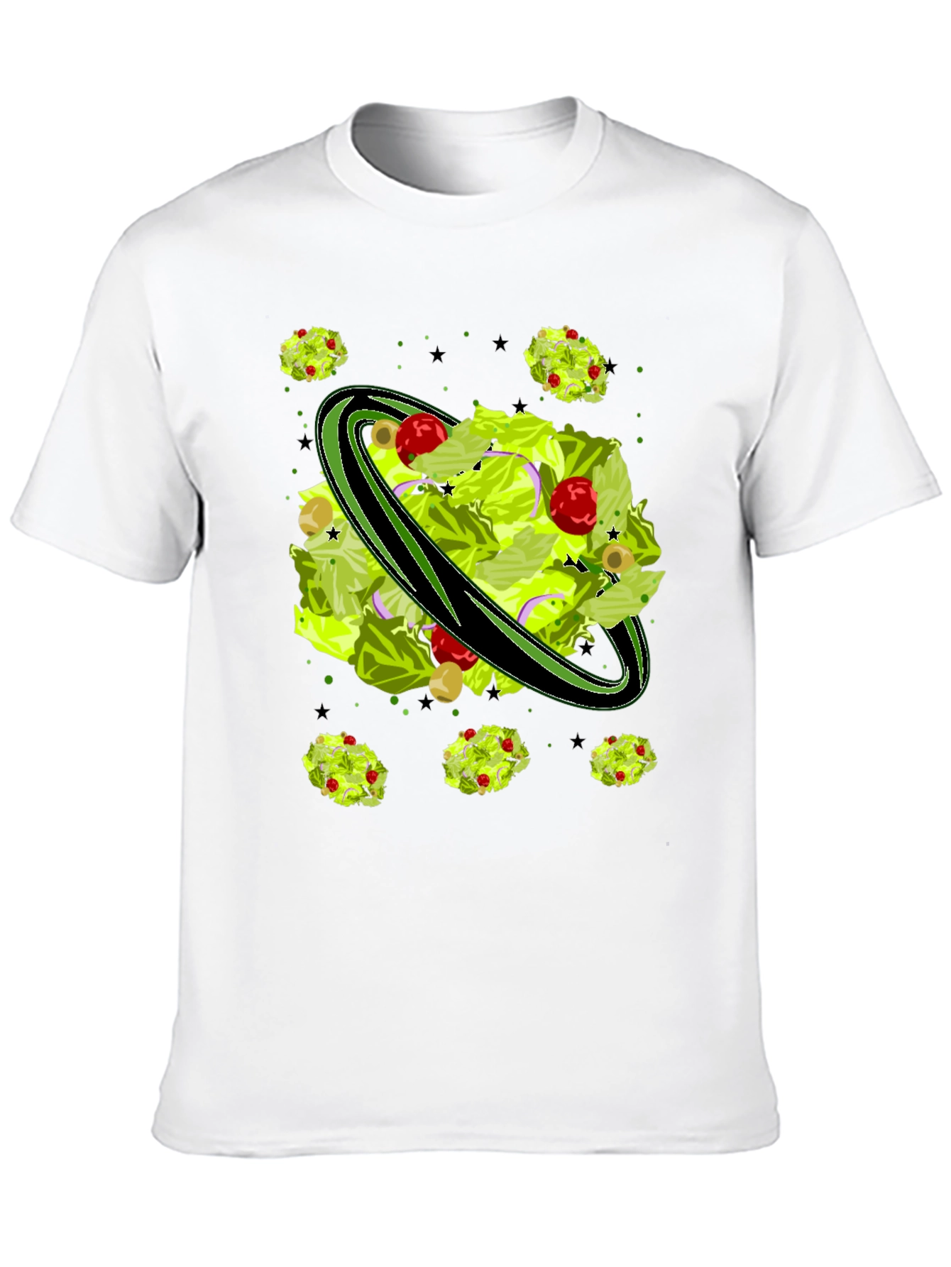 Salad Planet Graphic Tee - Novelty Food Shirt
