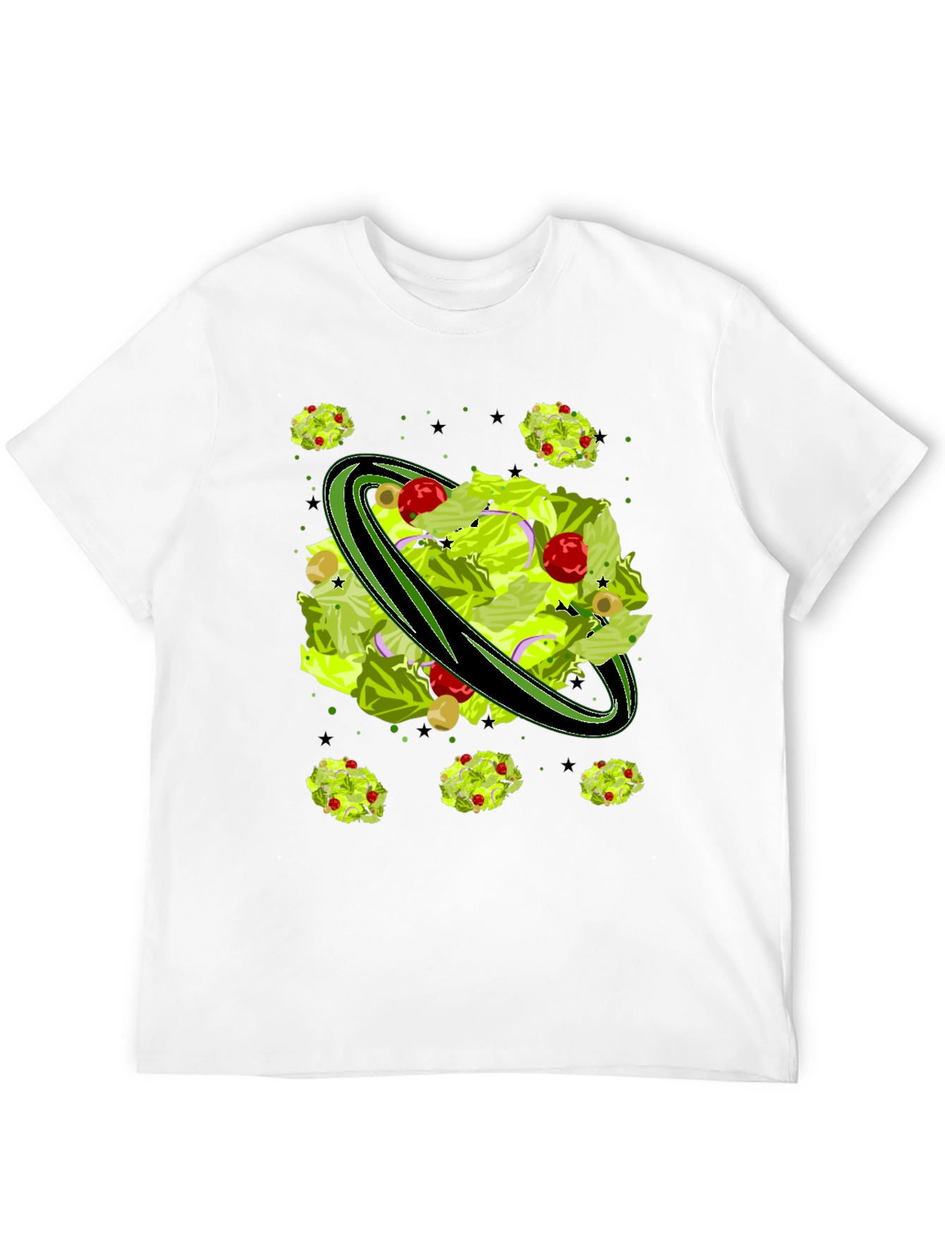 Salad Planet Graphic Tee - Novelty Food Shirt