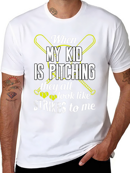 When My Kid Is Pitching T-Shirt