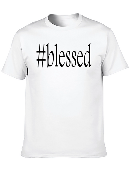 #Blessed Graphic Tee - Trendy & Comfortable