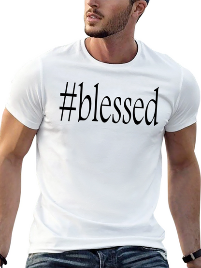#Blessed Graphic Tee - Trendy & Comfortable