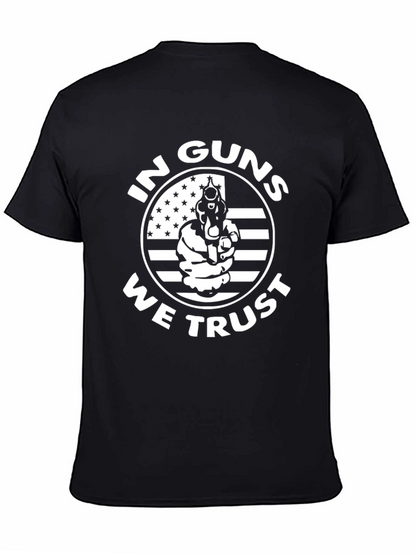 In Guns We Trust Graphic Tee - Black