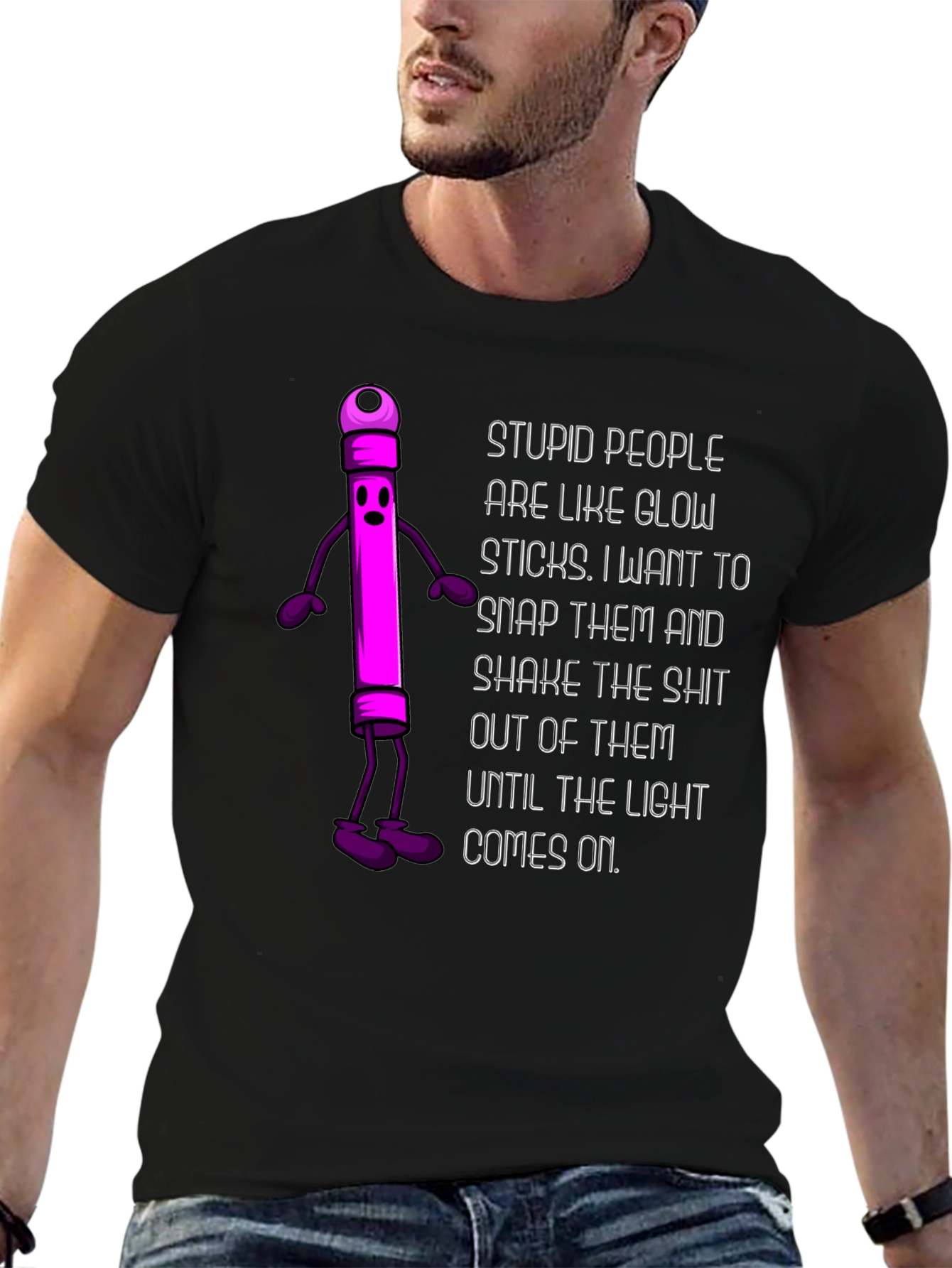 Glow Stick Humor T-Shirt