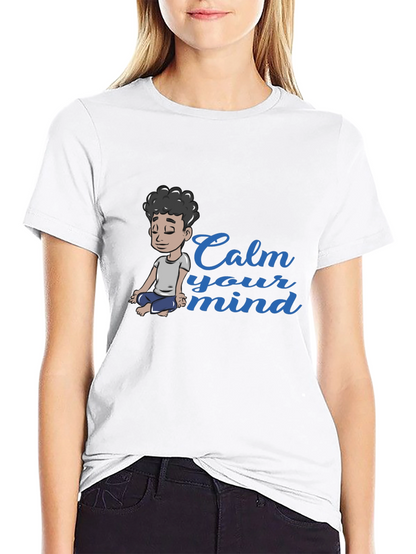 Calm Your Mind Graphic Tee - Black