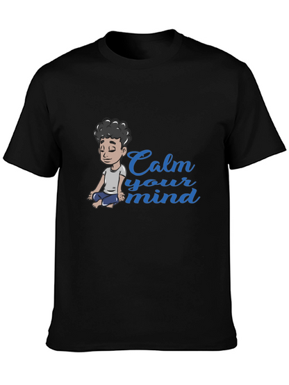 Calm Your Mind Graphic Tee - Black