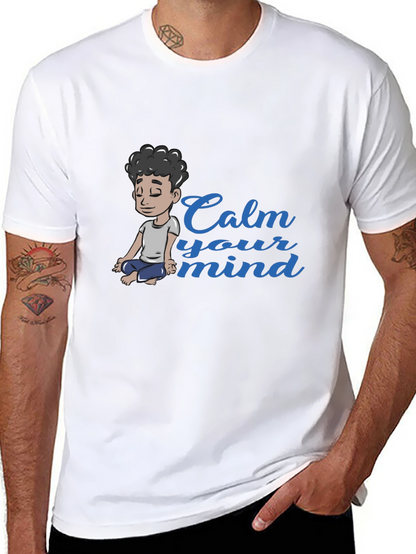 Calm Your Mind Graphic Tee - Black