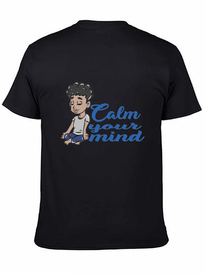 Calm Your Mind Graphic Tee - Black