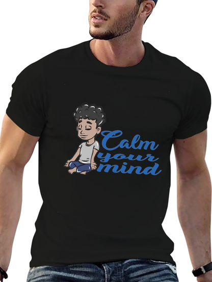 Calm Your Mind Graphic Tee - Black