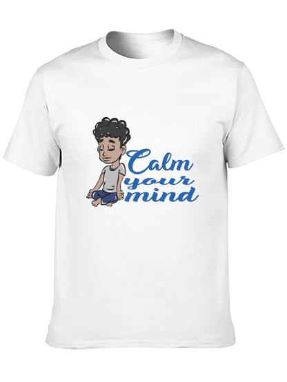 Calm Your Mind Graphic Tee - Black