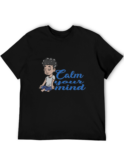 Calm Your Mind Graphic Tee - Black