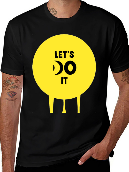 Lets Do It! Funny Graphic Tee - Unisex Black T-Shirt