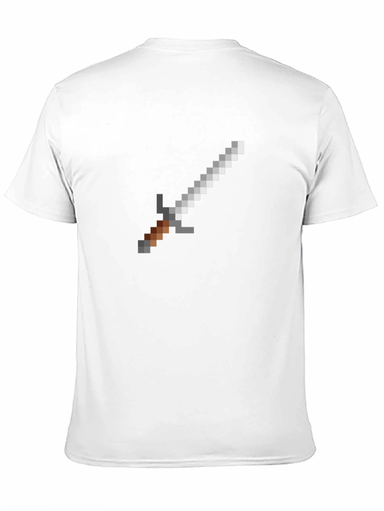 Pixel Sword Graphic T-Shirt - Black