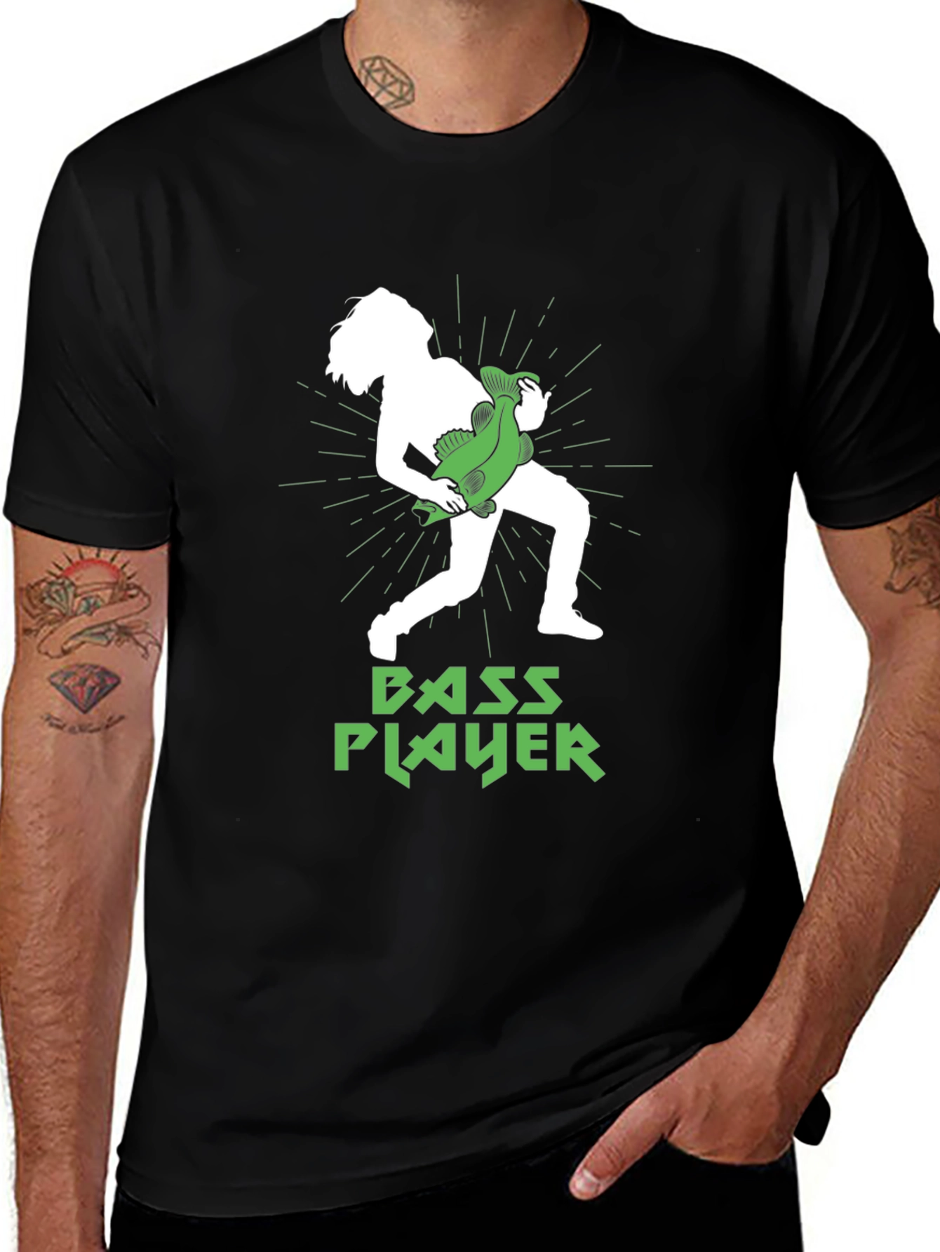 Bass Player Graphic T-Shirt