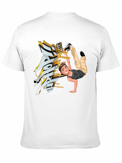 Cool Cartoon Dancer Graphic T-Shirt