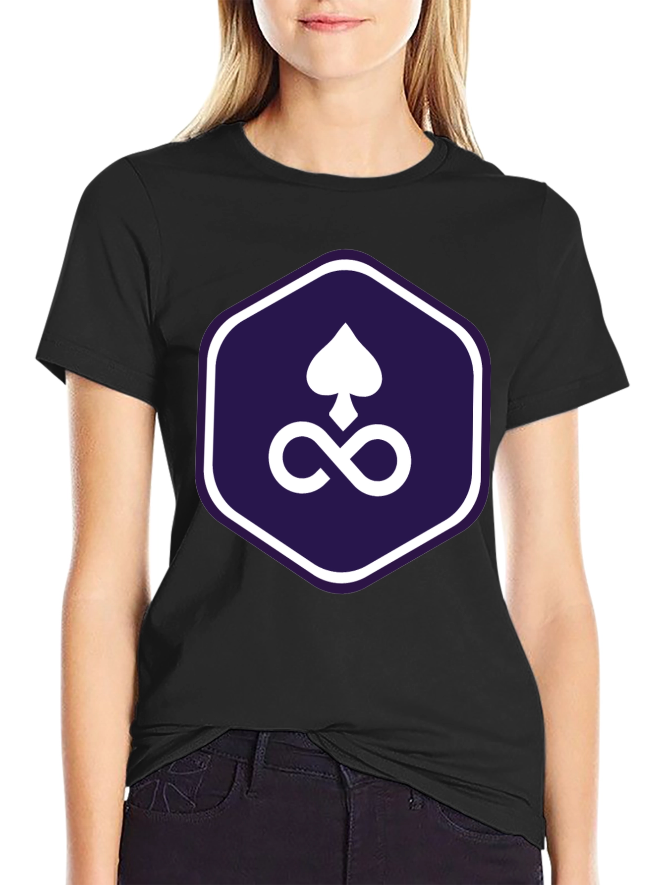 Spades Infinity Symbol Graphic Tee - Mens Black T-Shirt