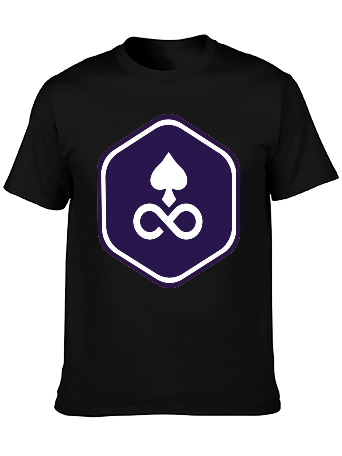 Spades Infinity Symbol Graphic Tee - Mens Black T-Shirt